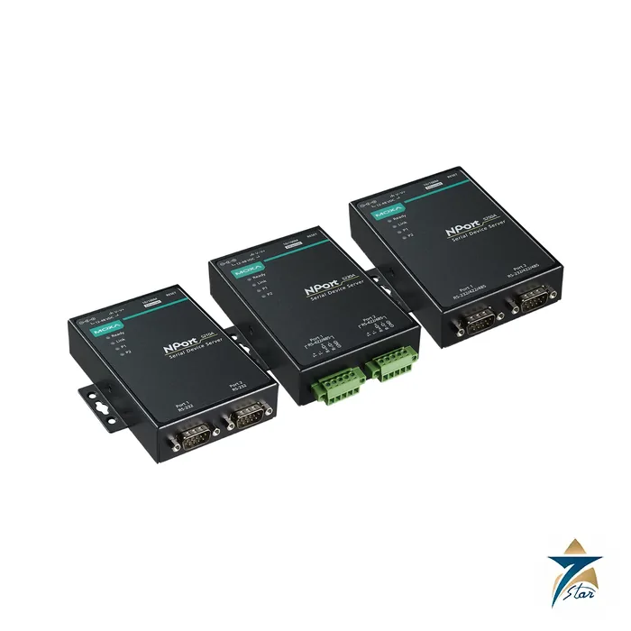 moxa-nport-5250a Moxa NPort 5250A 2-Port RS-232/422/485 Serial Device Server, official Moxa family image