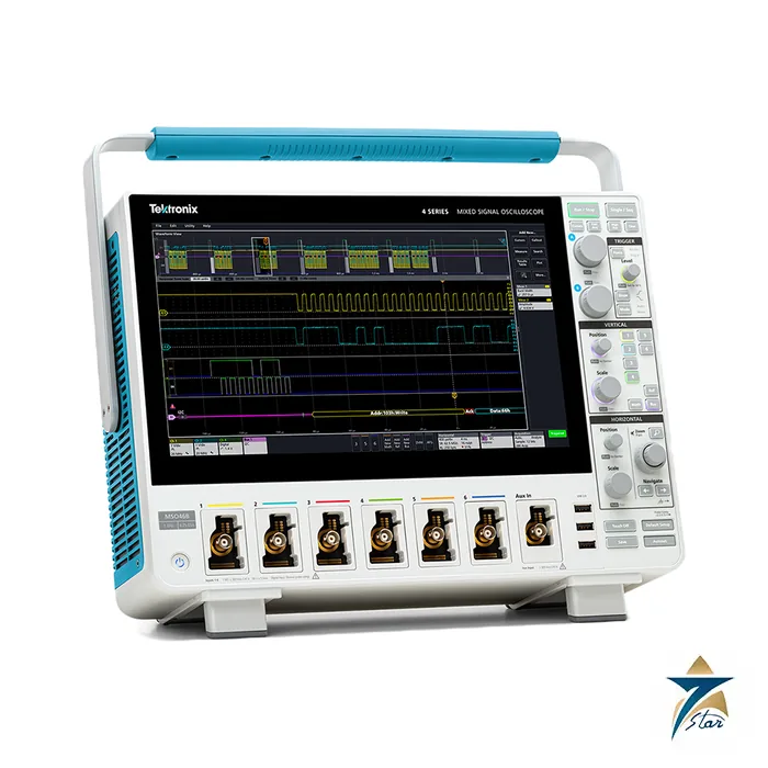 Tektronix MSO44B 4 Series B mixed signal oscilloscope (4 Series B family image; the unit pictured is the 6-channel MSO46B)