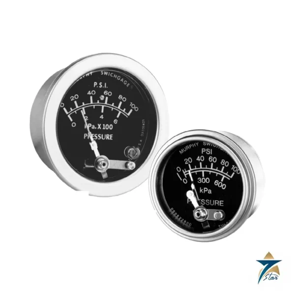 Murphy 20P and 25P Swichgage pressure gauge with switch