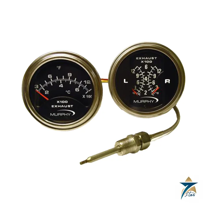 murphy-pyrometer Murphy single and dual port exhaust pyrometer gauges with thermocouple