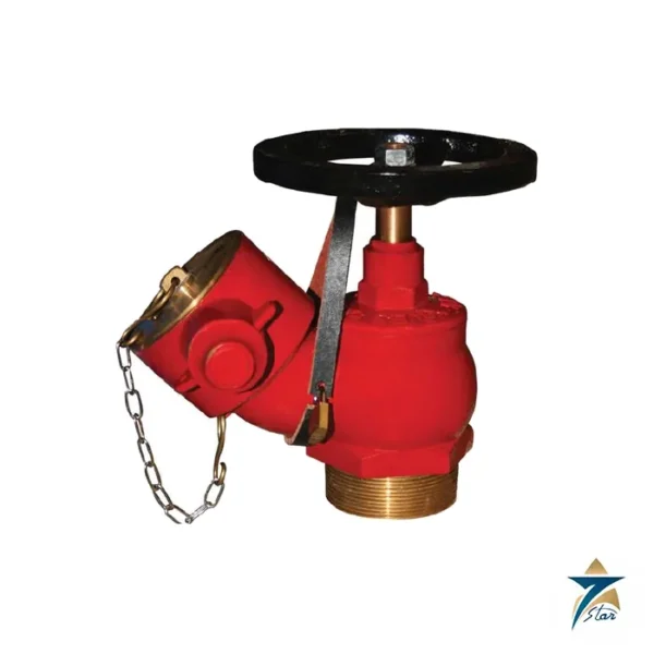 NAFFCO NDR 097 Oblique Landing Valve, Threaded Inlet (BS 5041) Supplied by Seven Star LLC