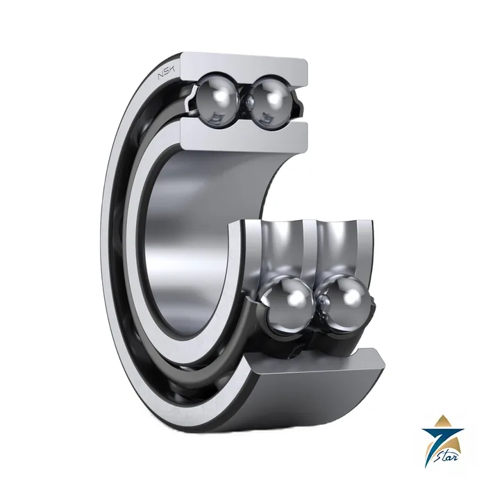 NSK double-row angular contact ball bearing cutaway