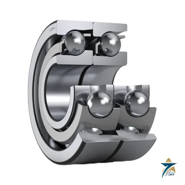 NSK matched angular contact ball bearing pair cutaway
