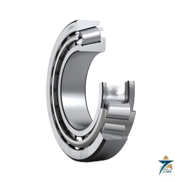 NSK HR30210J single-row tapered roller bearing cutaway