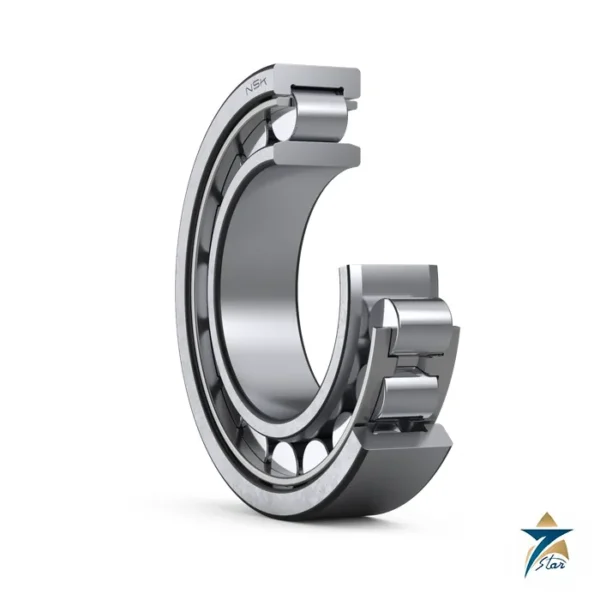 NSK NU210EW cylindrical roller bearing cutaway