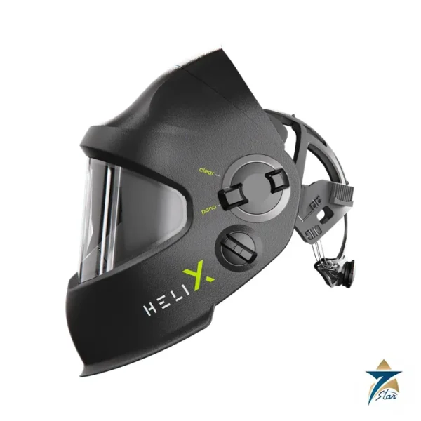 Optrel helix quattro black slide-up automatic welding helmet with IsoFit headgear