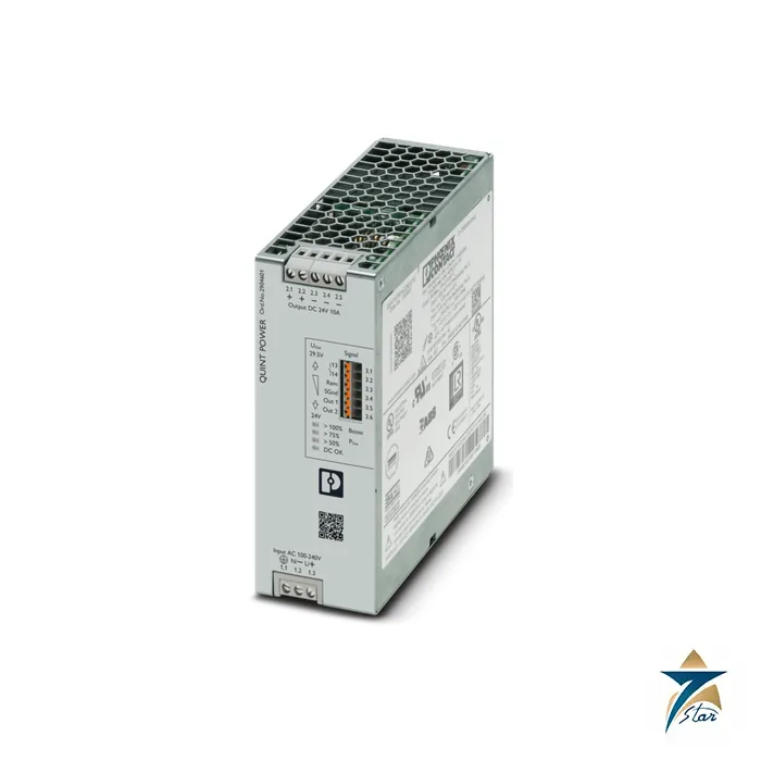 Phoenix Contact QUINT4-PS/1AC/24DC/10 Power Supply, 24 V DC 10 A Phoenix Contact QUINT4-PS/1AC/24DC/10 Power Supply, 24 V DC 10 A Supplied by Seven Star LLC