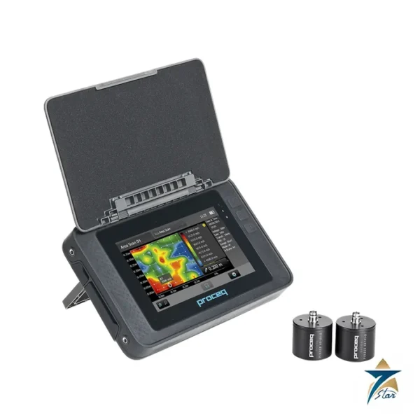 Proceq Pundit 200 ultrasonic pulse velocity tester with touchscreen