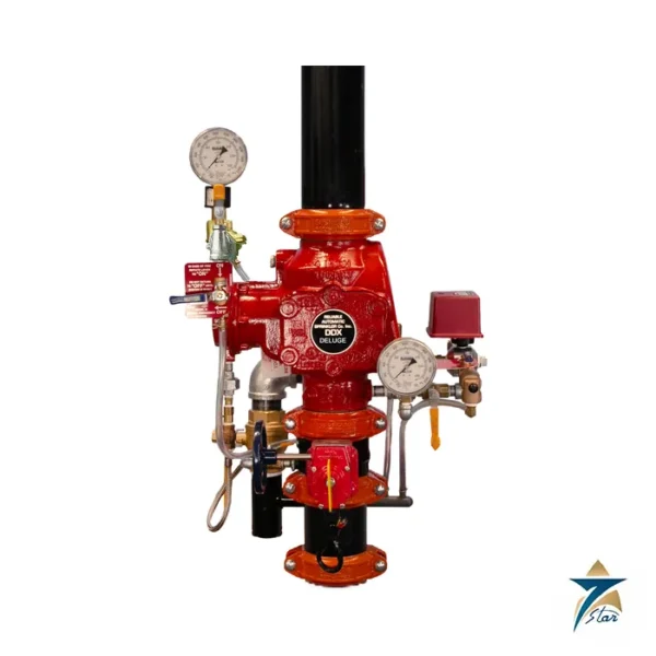Reliable DDX deluge valve with electric release trim assembly (family photo from manufacturer)