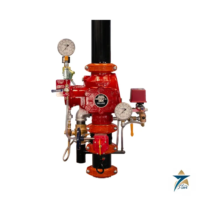 reliable-ddx-deluge-valve-wet-dry-pilot-electric-release Reliable DDX deluge valve with electric release trim assembly (family photo from manufacturer)