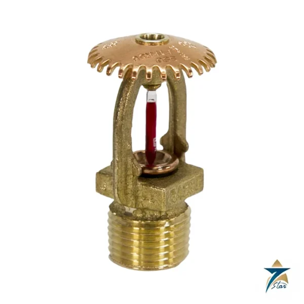 Reliable F1FR56 upright quick response sprinkler in brass finish (family photo from manufacturer)