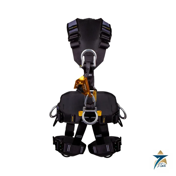 rgh17-ridgegear Ridgegear RGH17 premium rope access 5-point harness with chest ascender