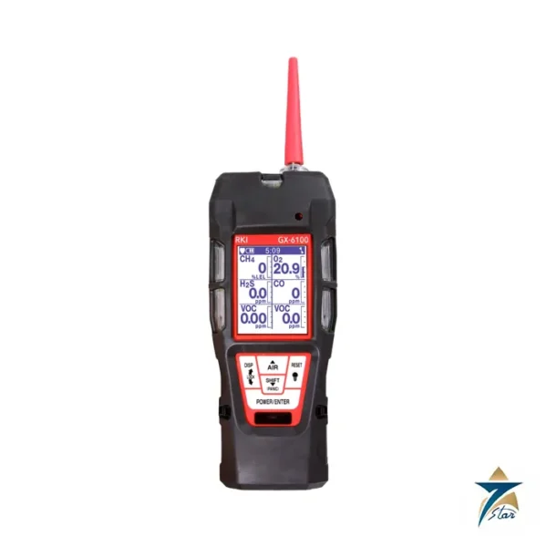 RKI GX-6100 six-gas sample-draw gas detector