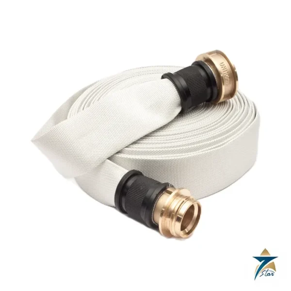 Safco Italia Basic fire-fighting hose, coiled, with brass couplings (family photo)