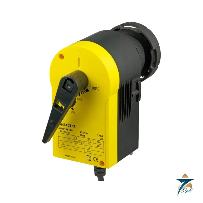 Sauter AKM115F120 rotary actuator for ball valve