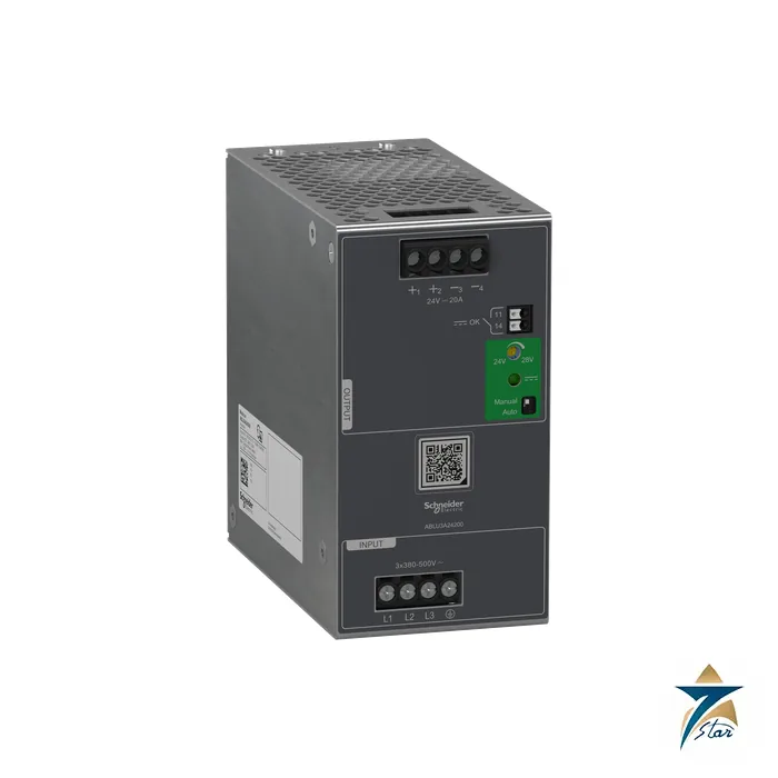 Schneider Electric ABLU3A24200 Modicon 24 V 20 A 3-Phase Power Supply Schneider Electric ABLU3A24200 Modicon 24 V 20 A 3-Phase Power Supply Supplied by Seven Star LLC