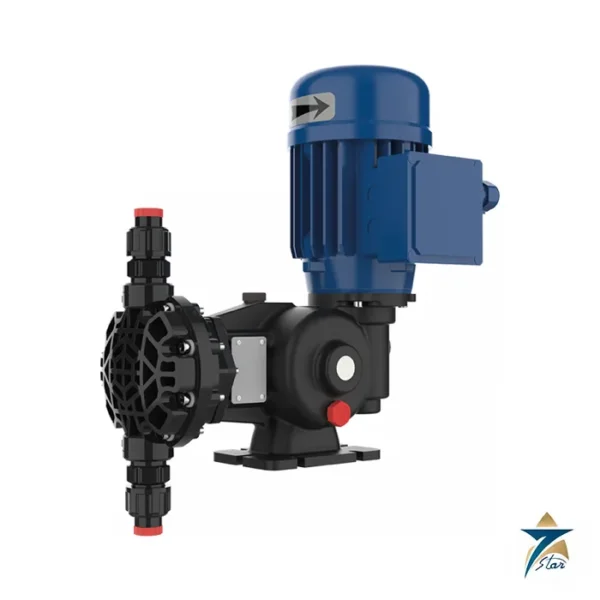 SEKO Spring MS1 mechanical diaphragm dosing pump with polypropylene head and motor (family image for the Spring MS1 series)