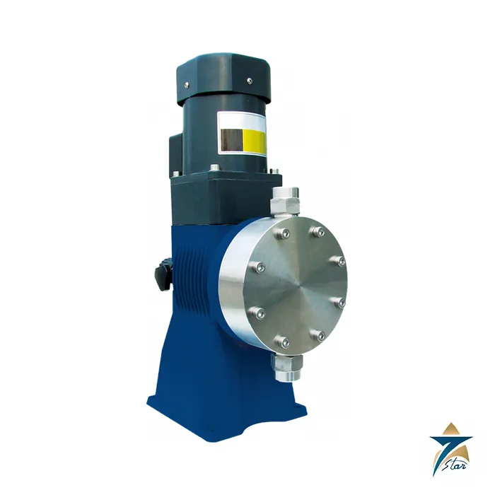 SEKO Spring MSV mechanical diaphragm dosing pump with stainless steel head and vertical motor (family image for the Spring MSV series)