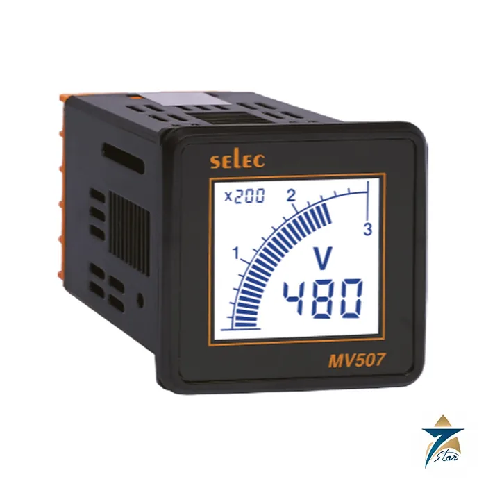 selec-mv507 Selec MV507 48x48 mm AC digital voltmeter