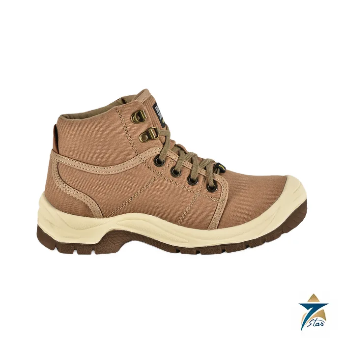 sj-desert Safety Jogger Desert S1P sand coloured cotton canvas steel toe mid-cut safety boot