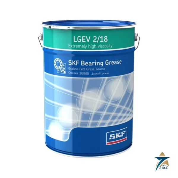 SKF LGEV 2/18 extremely high viscosity bearing grease, 18 kg pail