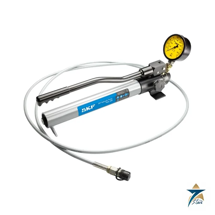 skf-tmjl-100 SKF TMJL 100 hydraulic hand pump with gauge and hose