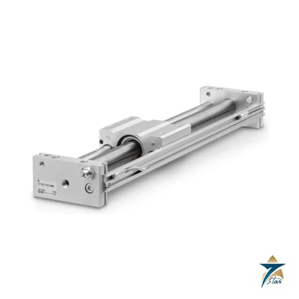 SMC CY1S series magnetically coupled rodless cylinder (catalogue photo, labelled CY1S20-300Z-M9N with auto switch)