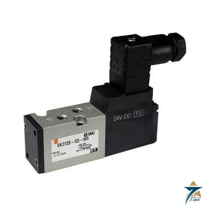 SMC VK3120-5G-M5 Direct Operated 5-Port Solenoid Valve SMC VK3120-5G-M5 Direct Operated 5-Port Solenoid Valve