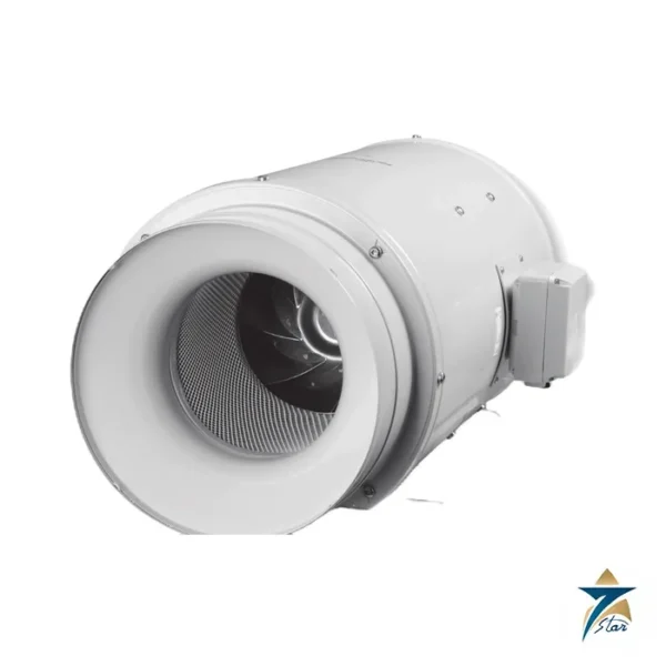 Soler & Palau TD-SILENT in-line duct fan (series photo, models 1300 and 2000, steel construction)