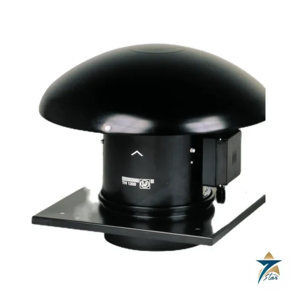Soler & Palau TH-1300 roof mounted mixed flow fan (series photo, label TH 1300)