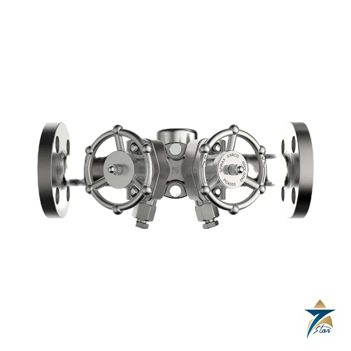 Spirax Sarco PC4000 Pipeline Connector for Swivel Steam Traps Spirax Sarco PC4000 stainless steel pipeline connector with piston isolation valves for universal swivel steam traps