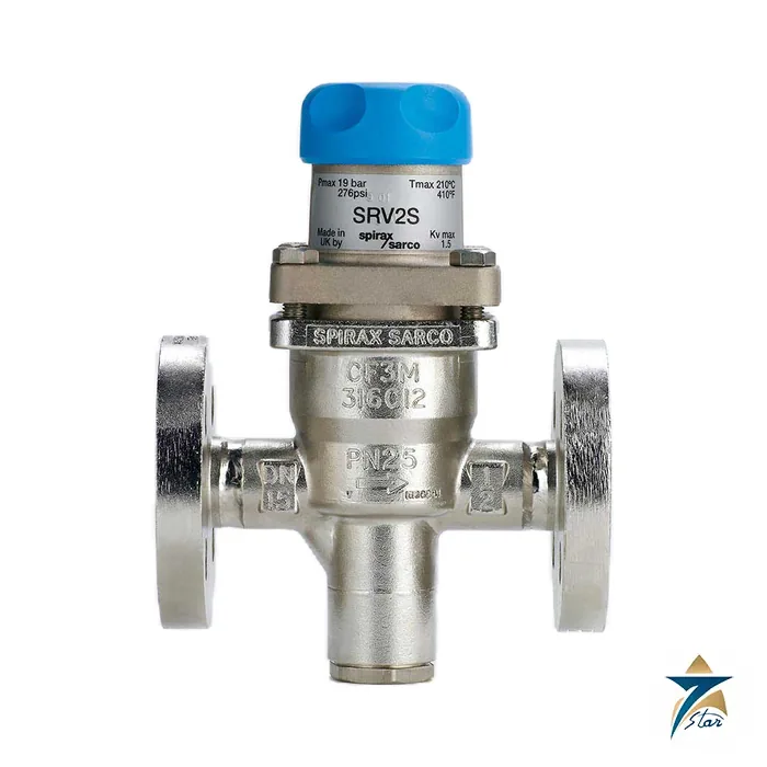 Spirax Sarco SRV2S stainless steel direct acting pressure reducing valve with flanged connections