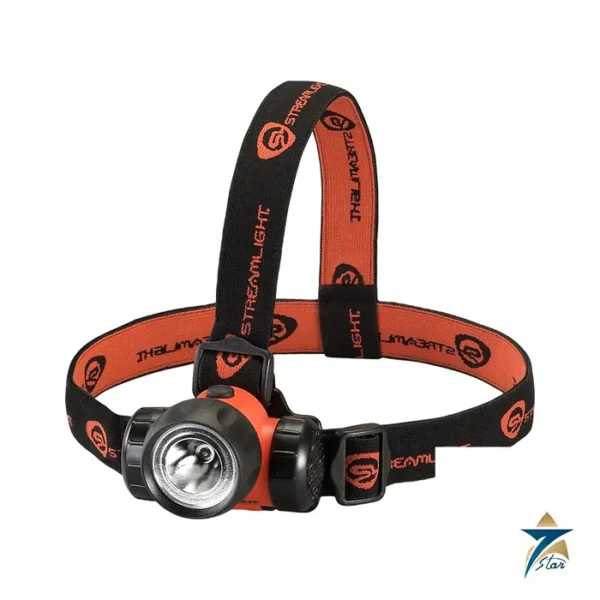 Streamlight 3AA HAZ-LO ATEX orange headlamp with head strap