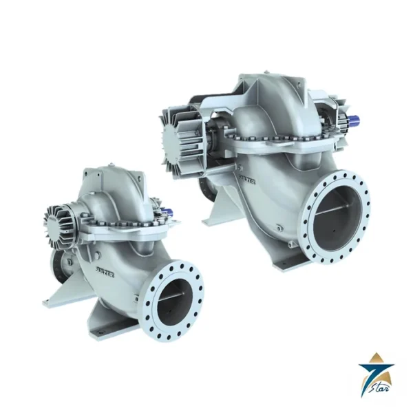 Sulzer SMD axially split casing double-suction pumps, standard and configured