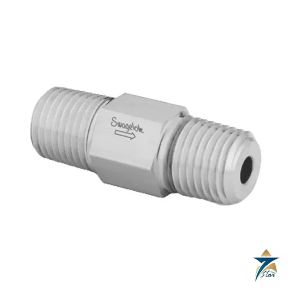 Swagelok SS-4CP2-1 316 stainless steel one-piece poppet check valve, 1/4 in. male NPT