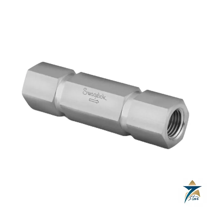 Swagelok SS-4CPA4-3 Adjustable Poppet Check Valve, 1/4 in. FNPT Swagelok SS-4CPA4-3 316 stainless steel adjustable poppet check valve, 1/4 in. female NPT