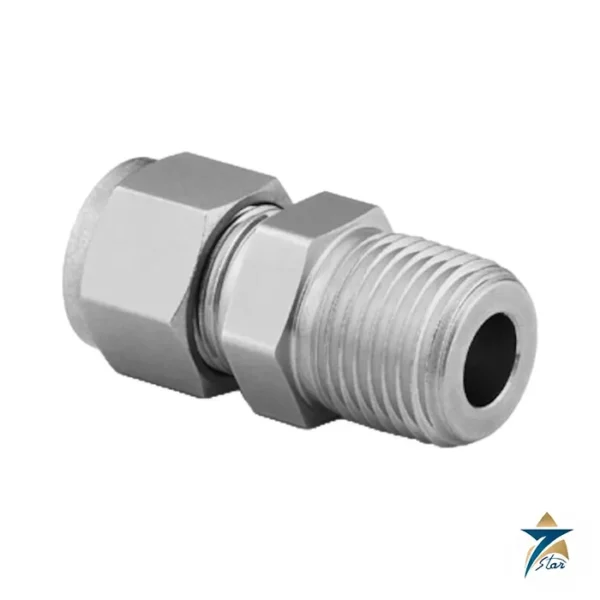 Swagelok SS-810-1-8 316 stainless steel male connector, 1/2 in. tube x 1/2 in. male NPT