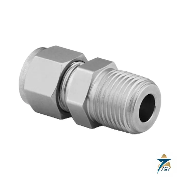 Swagelok SS-810-1-8 Male Connector, 1/2 in. Tube x 1/2 in. MNPT Swagelok SS-810-1-8 316 stainless steel male connector, 1/2 in. tube x 1/2 in. male NPT
