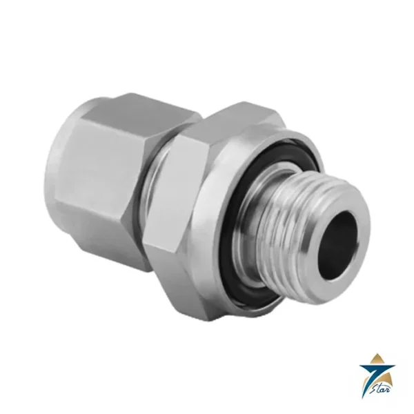 Swagelok SS-810-1-OR 316 stainless steel O-seal male connector, 1/2 in. tube x 3/4-16 straight thread