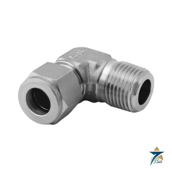 Swagelok SS-810-2-8 316 stainless steel 90 degree male elbow, 1/2 in. tube x 1/2 in. male NPT
