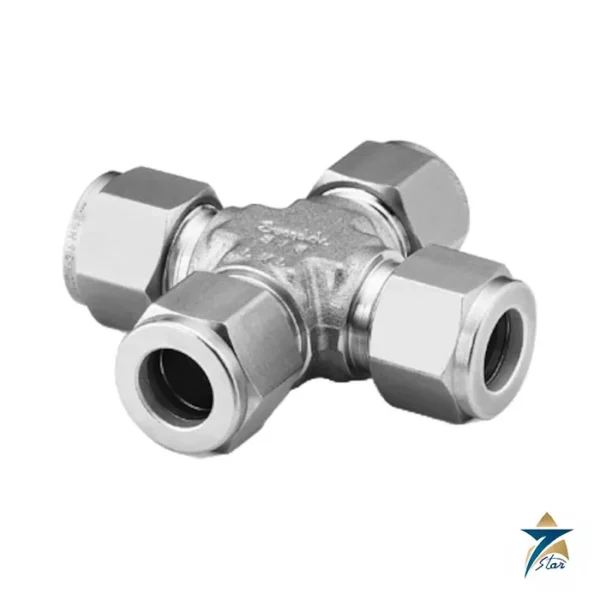 Swagelok SS-810-4 316 stainless steel union cross for 1/2 in. tube