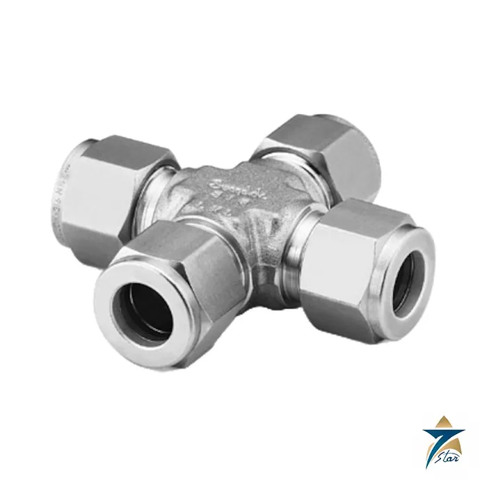 Swagelok SS-810-4 Union Cross, 1/2 in. Tube OD Swagelok SS-810-4 316 stainless steel union cross for 1/2 in. tube