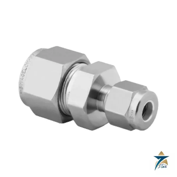 Swagelok SS-810-6-4 316 stainless steel reducing union, 1/2 in. x 1/4 in. tube