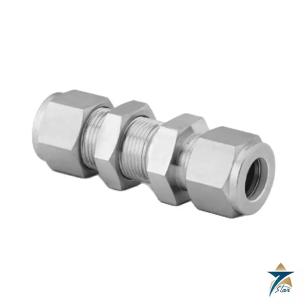 Swagelok SS-810-61 316 stainless steel bulkhead union for 1/2 in. tube