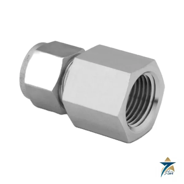 Swagelok SS-810-7-8 316 stainless steel female connector, 1/2 in. tube x 1/2 in. female NPT