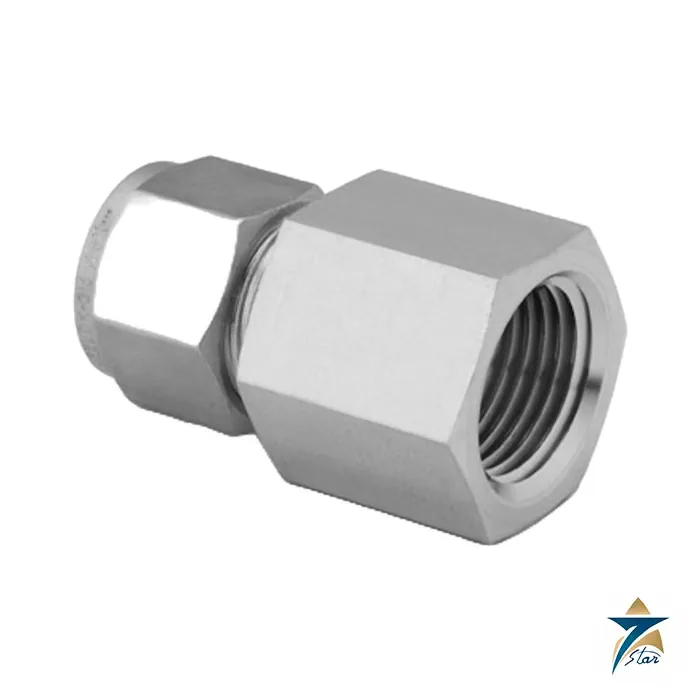 Swagelok SS-810-7-8 316 stainless steel female connector, 1/2 in. tube x 1/2 in. female NPT