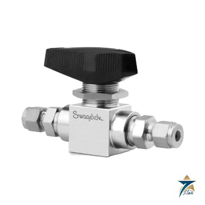 Swagelok SS-83KS4 trunnion ball valve with black handle Swagelok SS-83KS4 trunnion ball valve with black handle