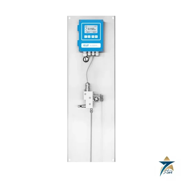 Swan AMI Powercon Specific conductivity analyzer on stainless steel panel