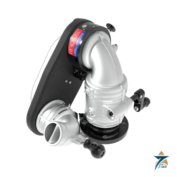 Task Force Tips Radius Y35-D24A 1500 GPM Deck Monitor Task Force Tips Radius Y35-D24A extendable deck monitor, silver, dual crank, 3 in flange