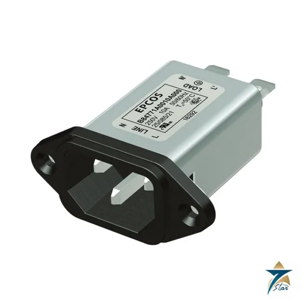 TDK EPCOS B84771A0010A000 IEC inlet EMC filter, 10 A, 250 V (label reads B84771A0010A000)